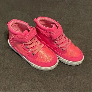 NEW Hot Pink Glitter High Tops - Toddler Size 8